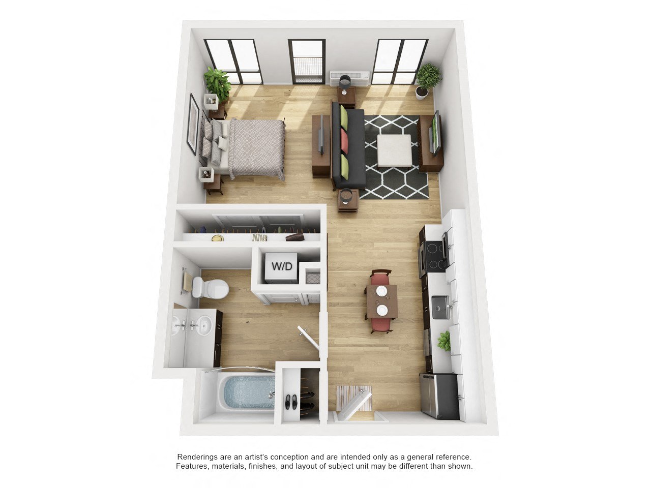 LL Hawkins Studio Floor Plan